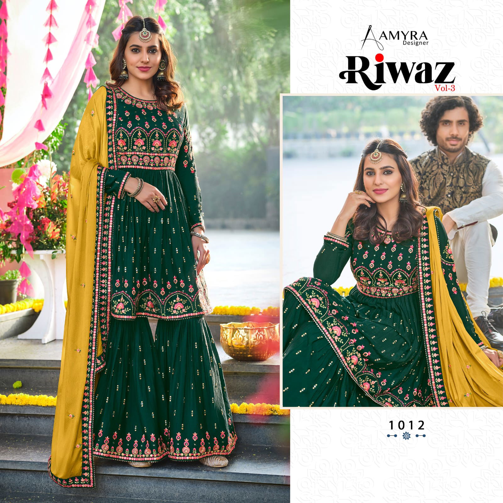 Amyra Riwaz 3 Heavy Wedding Wear Latest Designer Salwar Kameez Collection
